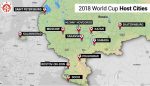 Cities hosting FIFA World Cup 2018