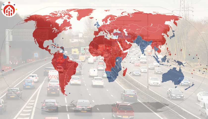 Countries that drive on the left